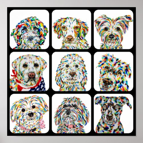 Dog Collage Poster
