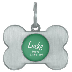 Dog collar ID tag for pets   Customizable keychain