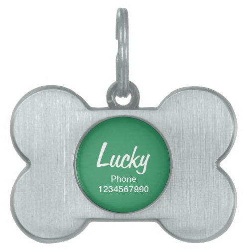 Dog collar ID tag for pets  Customizable keychain
