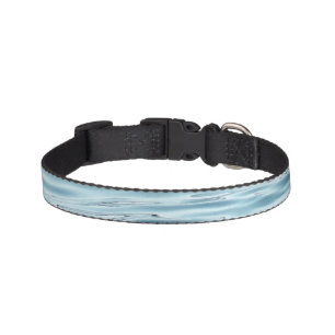 Dog collar light blue water