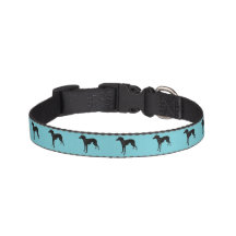 Dog Collar with Italian Greyhound Silhouette