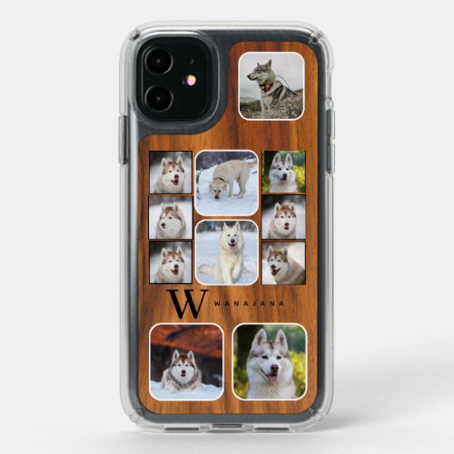 Dog College Pet Photo Monogram Apple X11121314 Speck iPhone 11 Case