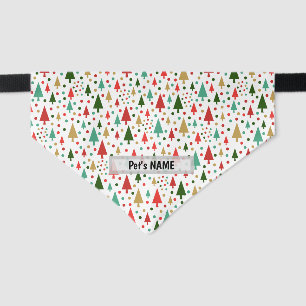 Dog Colorful Bandana, customise name Pet Bandana Collar