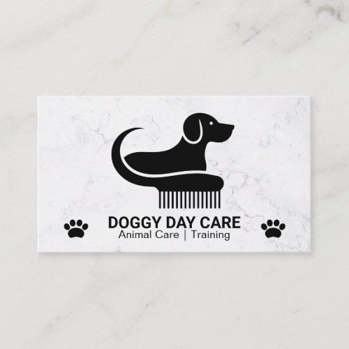 Dog Comb Logo | Paw Business Card