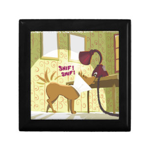 Dog Conehead Funny Jewelry Box