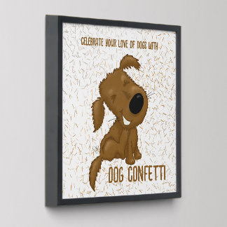 Dog Confetti Shedding Dog Peel And Stick Photo Tile