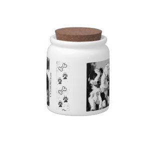 Dog Cookie Jar - Dog Treat Jar -