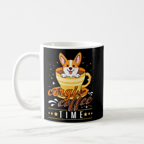 Dog  Corgi Coffee Time Welsh Corgi For Men Women  Coffee Mug