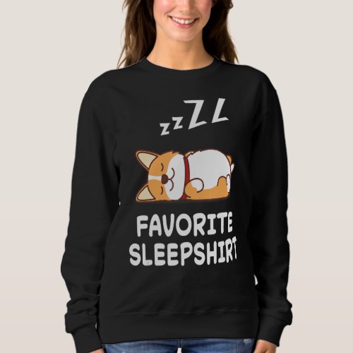 Dog Corgi Dogs Nap Sleeping Sleep Pajama Pajamas N Sweatshirt