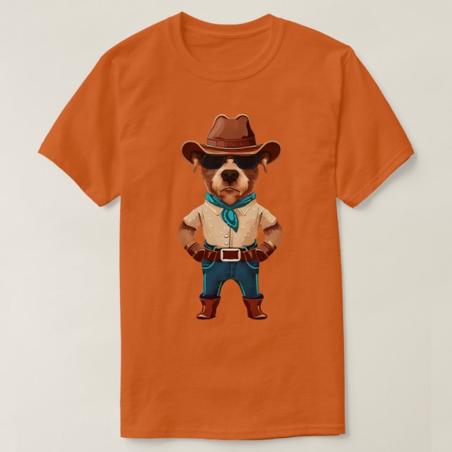 Dog Cowboy T-Shirt (Design Front)