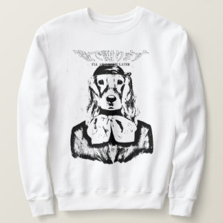 DOG CREWNECK I'LL APOLOGIZE LATER (BLACK & WHITE) SWEATSHIRT