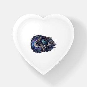 Dog Crystal Moon Enchanted Forest_1 Paperweight
