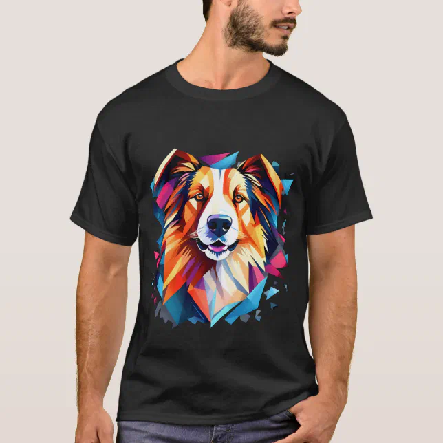 Dog Cubism Art Style T-shirt 