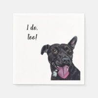 Dog Custom Cocktail Napkin