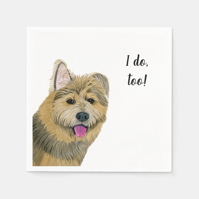 Dog Custom Cocktail Napkin (Front)