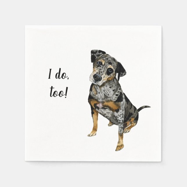 Dog Custom Cocktail Napkin (Front)