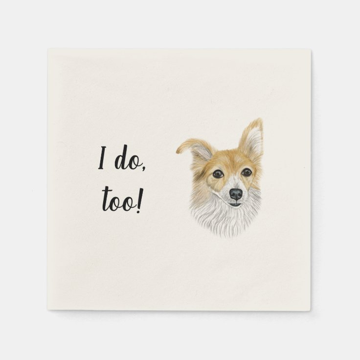 Dog Custom Cocktail Napkin | Zazzle