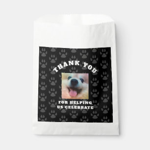 Dog Custom Photo Birthday Party Treat Favor Bag
