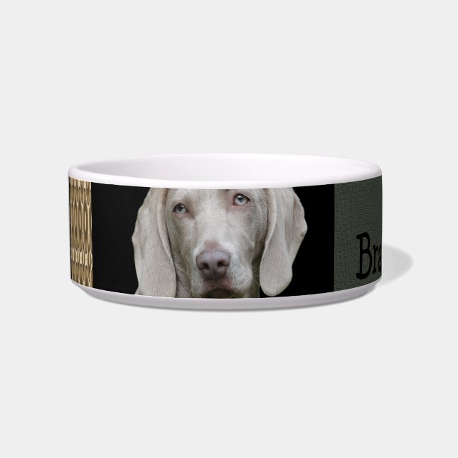 Dog Custom Photo  Bowl (Left)