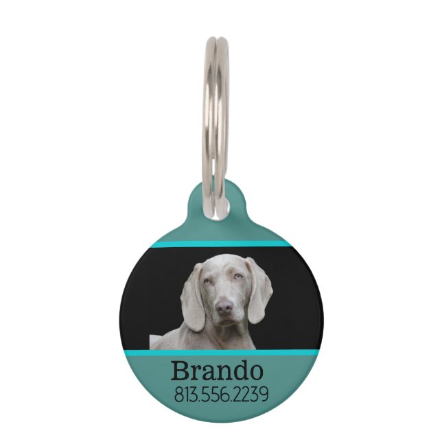Dog Custom Photo   Pet ID Tag (Front)