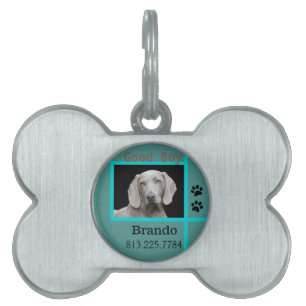 Dog Custom Photo   Pet ID Tag