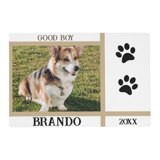 Dog Custom Photo Placemat (Front)