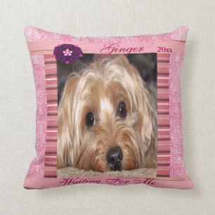 Dog Custom Photo Throw Pillow