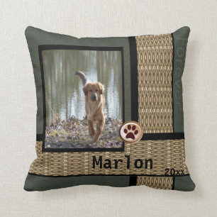 Dog Custom Photo Throw Pillow