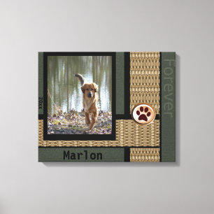 Dog Customize Photo Canvas Print