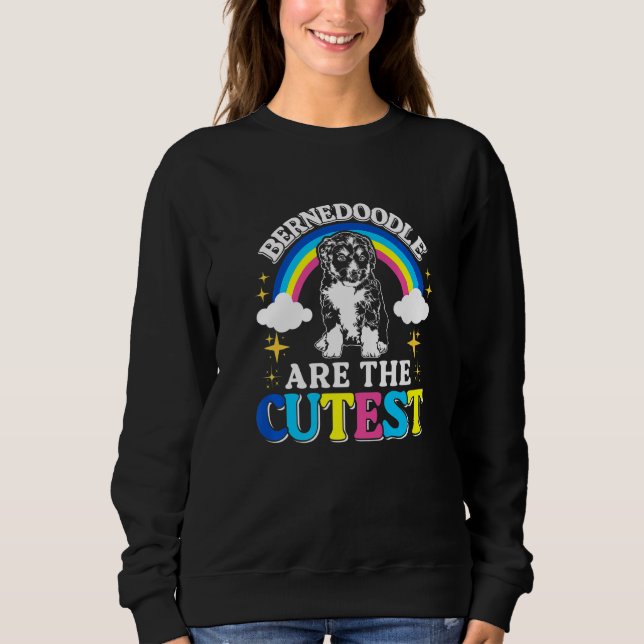 Dog Cute Bernedoodle Premium Sweatshirt (Front)