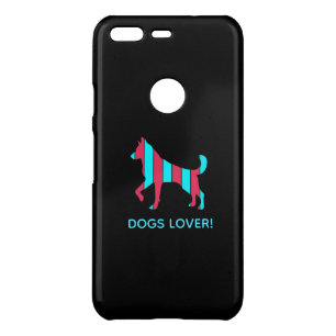 Dog - Cute Pet Pop Art, Blue & Red Abstract Animal Uncommon Google Pixel Case