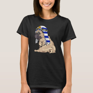 Dog Cute Pug Retro Uruguay Flag Pride T-Shirt