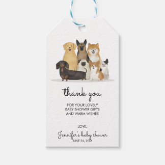 Dog Cute Thank you Gift Tags