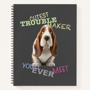 Dog Cuttest Trouble Maker Cute Adorable Funny Notebook