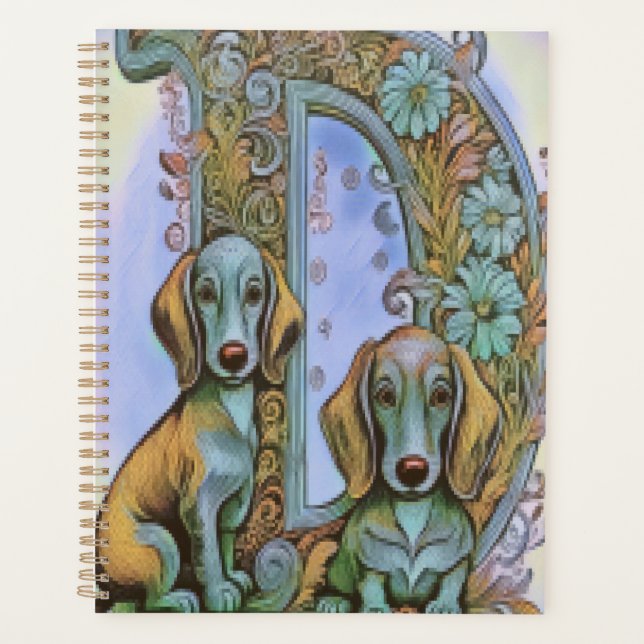 Dog D Alfabet  Planner (Front)