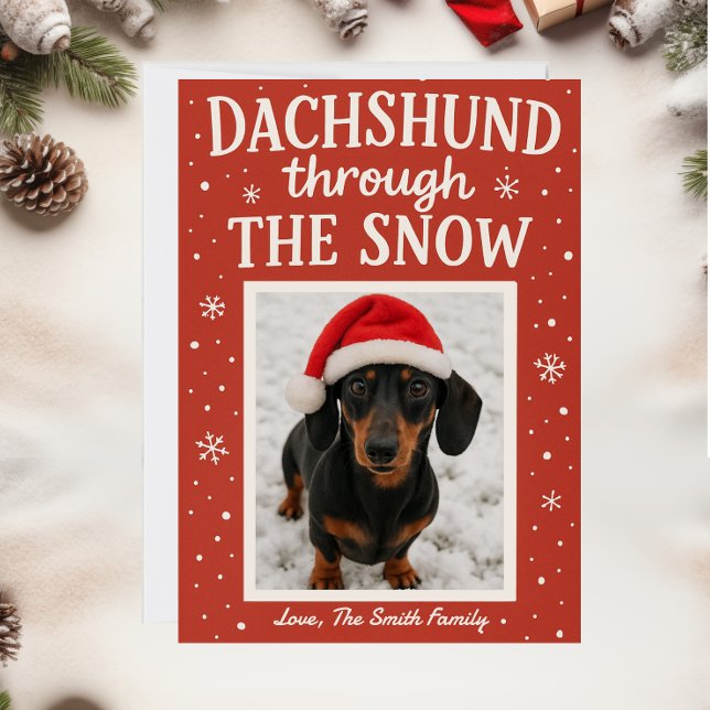 Dog Dachshund Christmas Card  (Creator Uploaded)