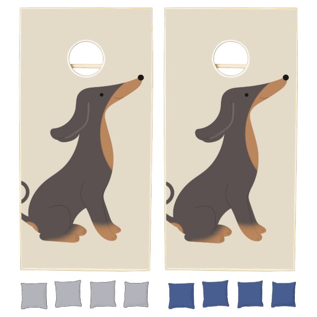 Dog Dachshund Puppy  Cornhole Set (Set)