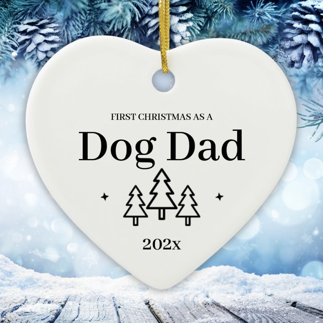 Dog Dad 2026 Christmas Ornament (Dog Dad First Christmas Ornament
)
