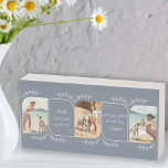 Dog Dad 3 Vertical Photo Loving Words Personalized Wooden Box Sign<br><div class="desc">Wooden photo block gift for a dog dad from man's best friend - or it's just as easy to personalize for any other close friend or relation. The photo template displays 3 of your favorite photos in vertical format with rounded corners. Lettered with loving wording in clear, handwritten script, which...</div>