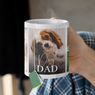 Dog Dad 5 Photo Collage Coffee Mug