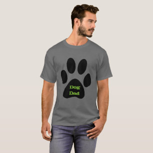 Dog Dad Black Mens T-Shirt