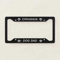 Dog Dad Chihuahua Paws Black 
