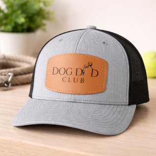 Dog Dad Club Minimal Line Art Patch Hat