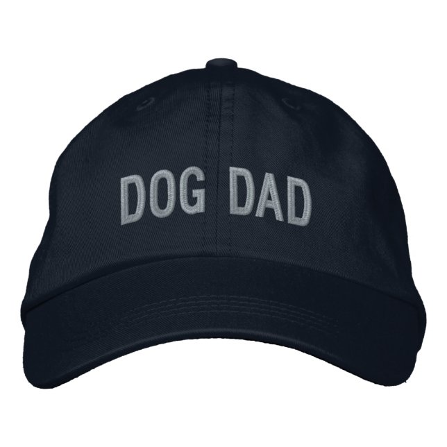 Dog Dad | Cool Dog Guy Embroidered Baseball Cap (Front)
