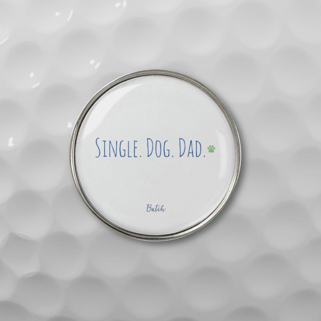 Dog Dad Custom Golf Ball Marker (Don't lose your spot. Mark your spot with these personalized dog dad golf markers. Very simple!)