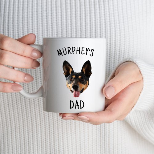 Dog Dad Custom Photo Name Dog Owner Lover Gifts Coffee Mug