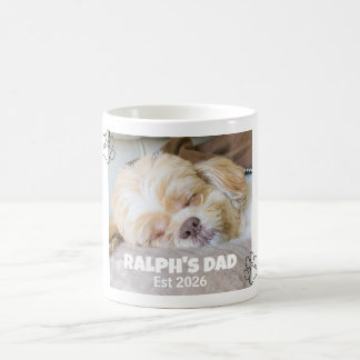 Dog Dad Custom Photo Personalized Name Coffee Mug