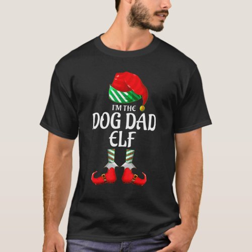 Dog Dad Elf Group Matching Family Christmas T_Shirt