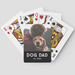 Dog Dad Established Photo Gift Poker Cards