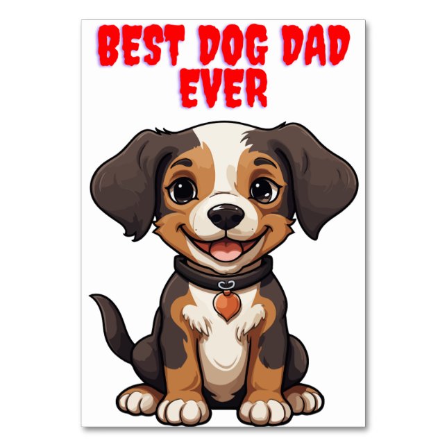 dog dad fathers day cards (Front)